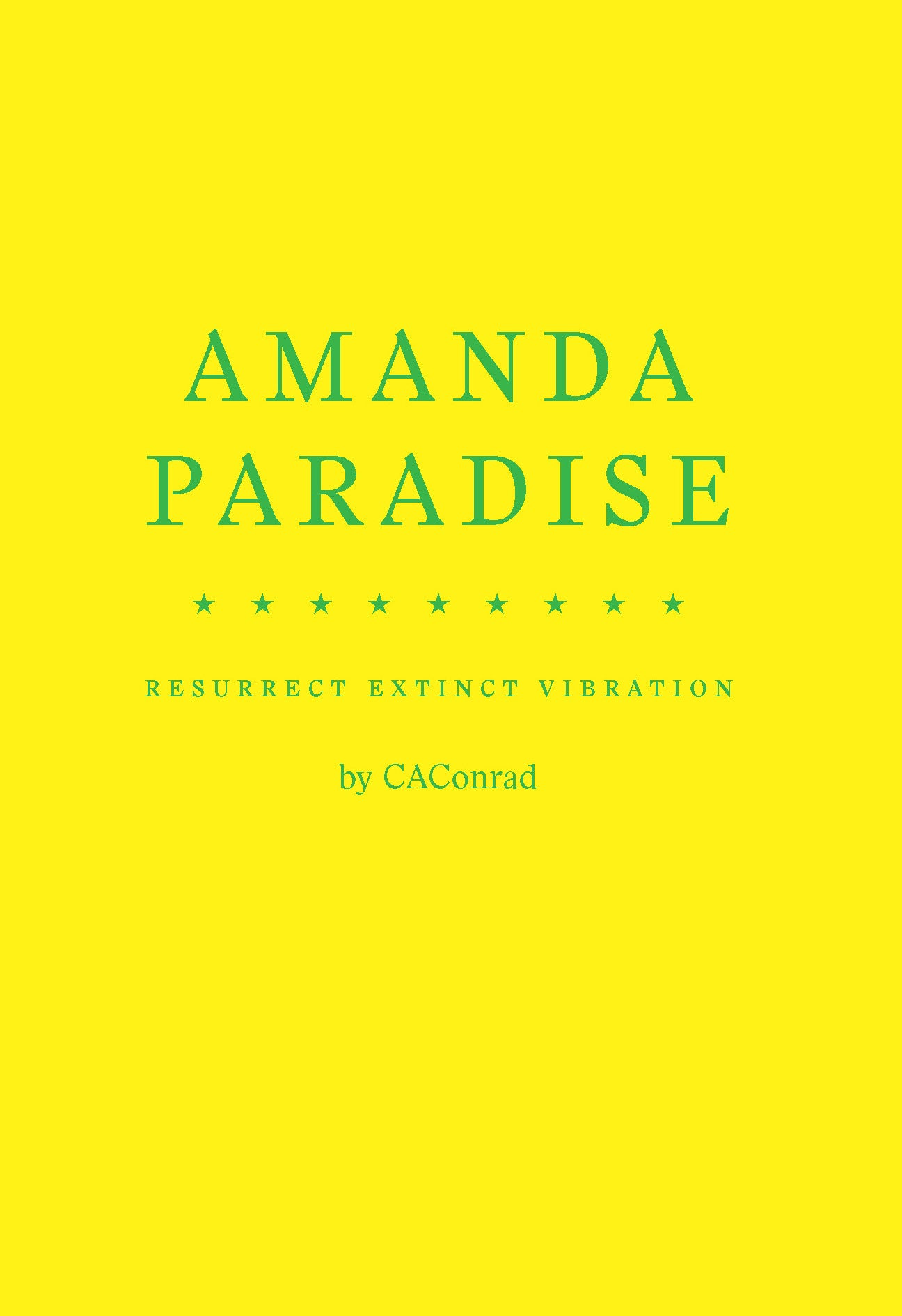 AMANDA PARADISE - limited edition hardcover