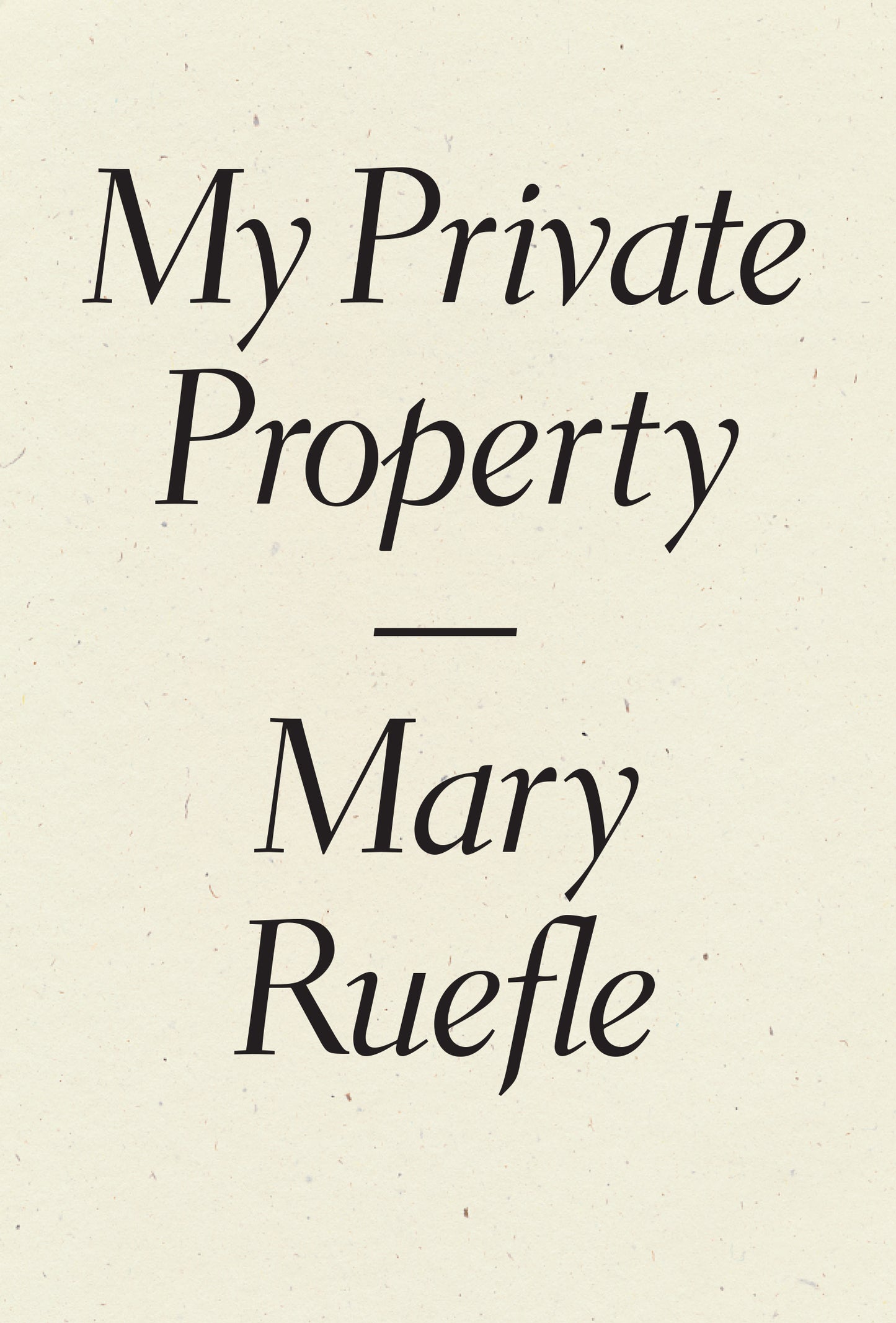 Mary Ruefle prose