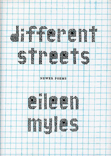 different streets - Limited Edition Hard Cover - Eileen Myles